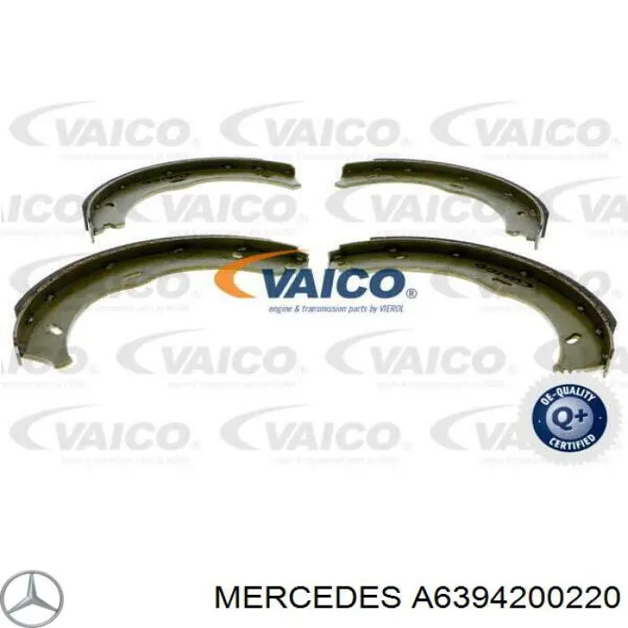 A6394200220 Mercedes Sapatas do freio de estacionamento