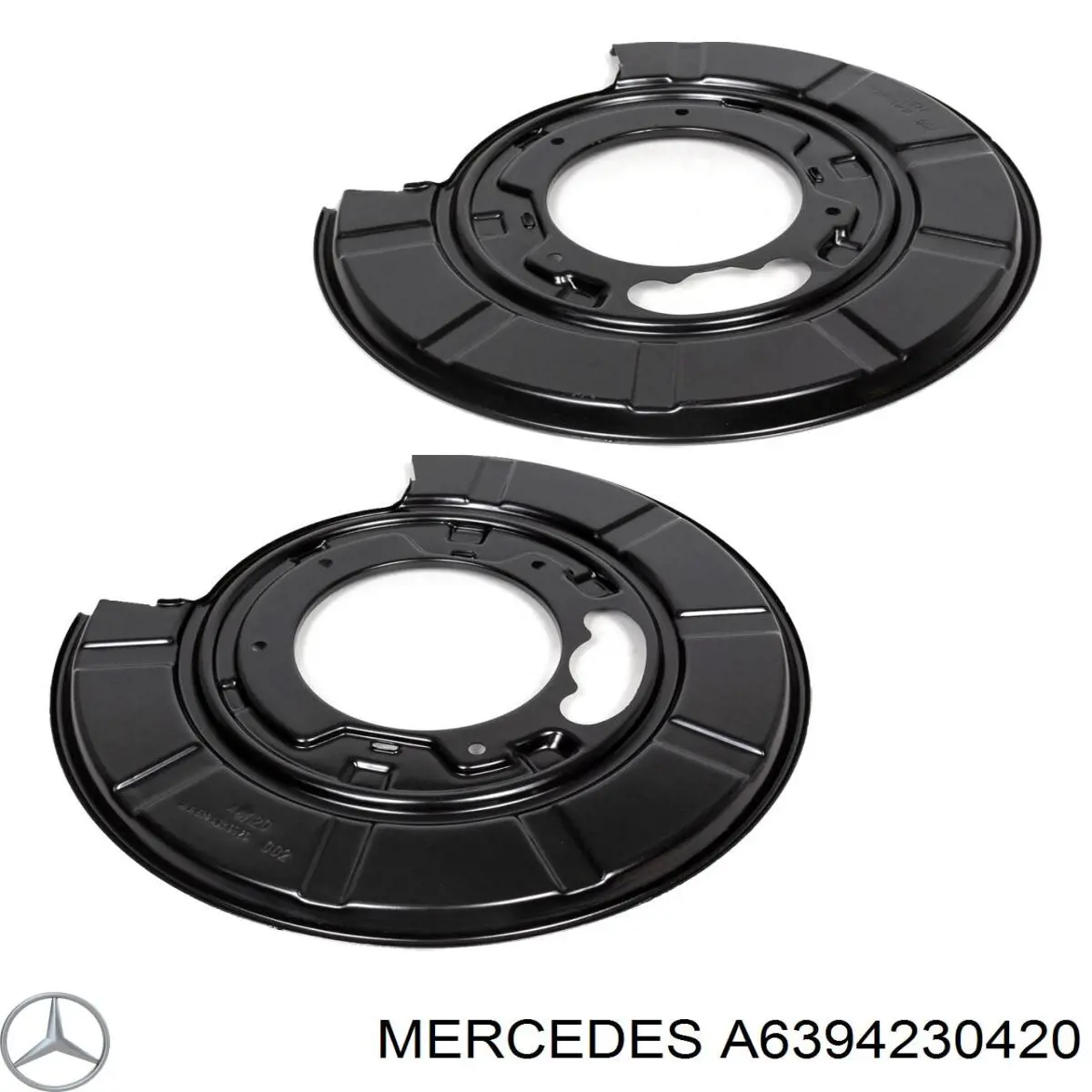 Compre A6394230420 Mercedes Proteção esquerda do freio de disco traseiro