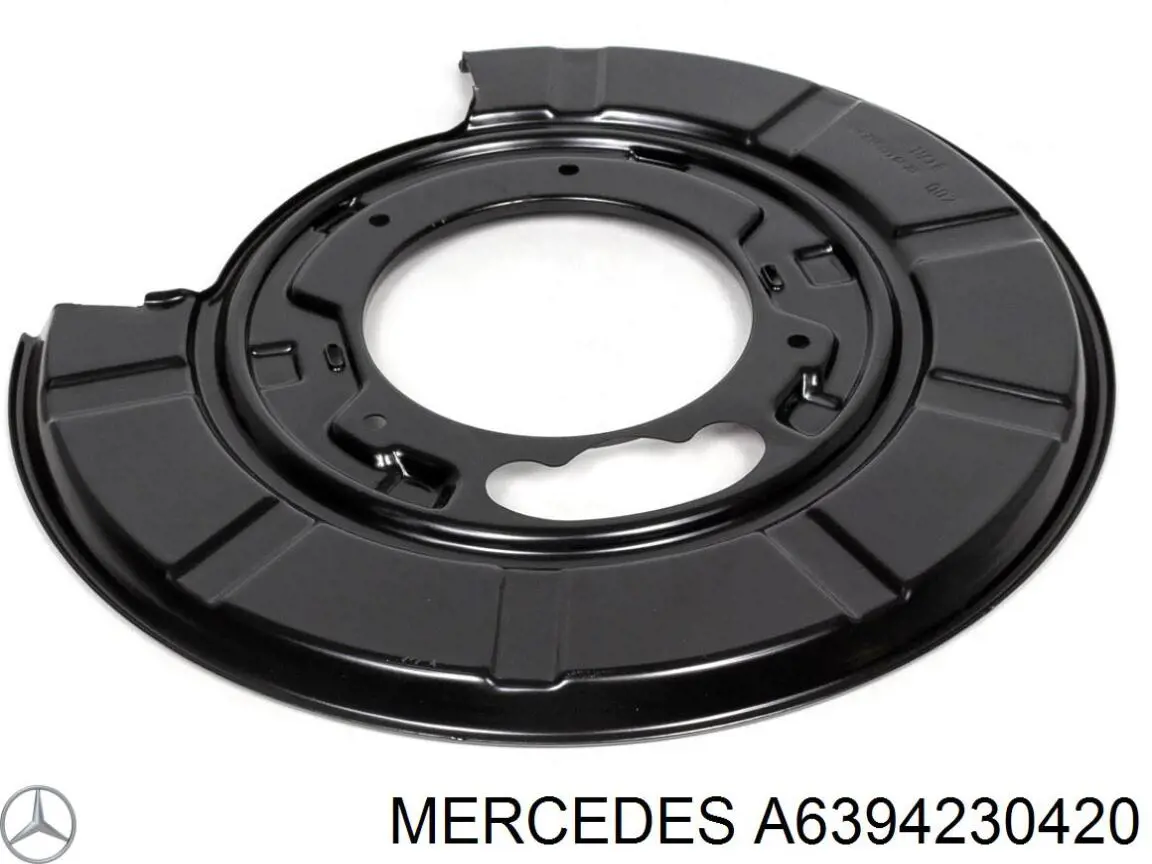 Proteção esquerda do freio de disco traseiro Mercedes A6394230420 preço, a partir de 27,35 USD