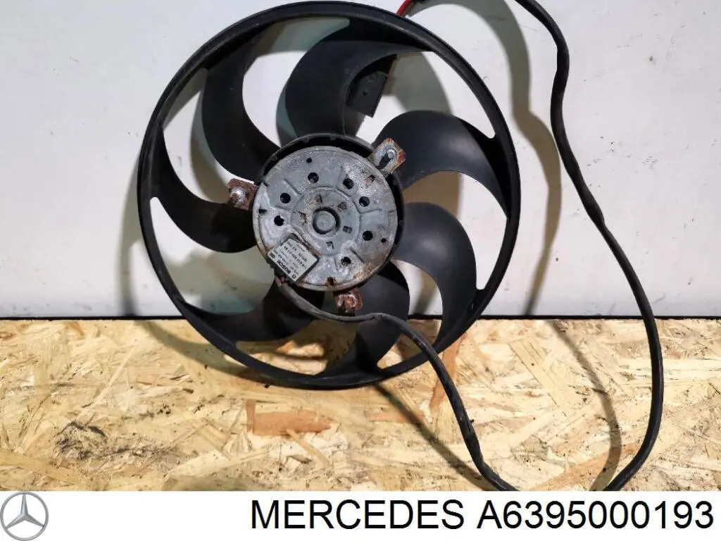 Compre A6395000193 Mercedes Ventilador elétrico de aparelho de ar condicionado montado (motor + roda de aletas)