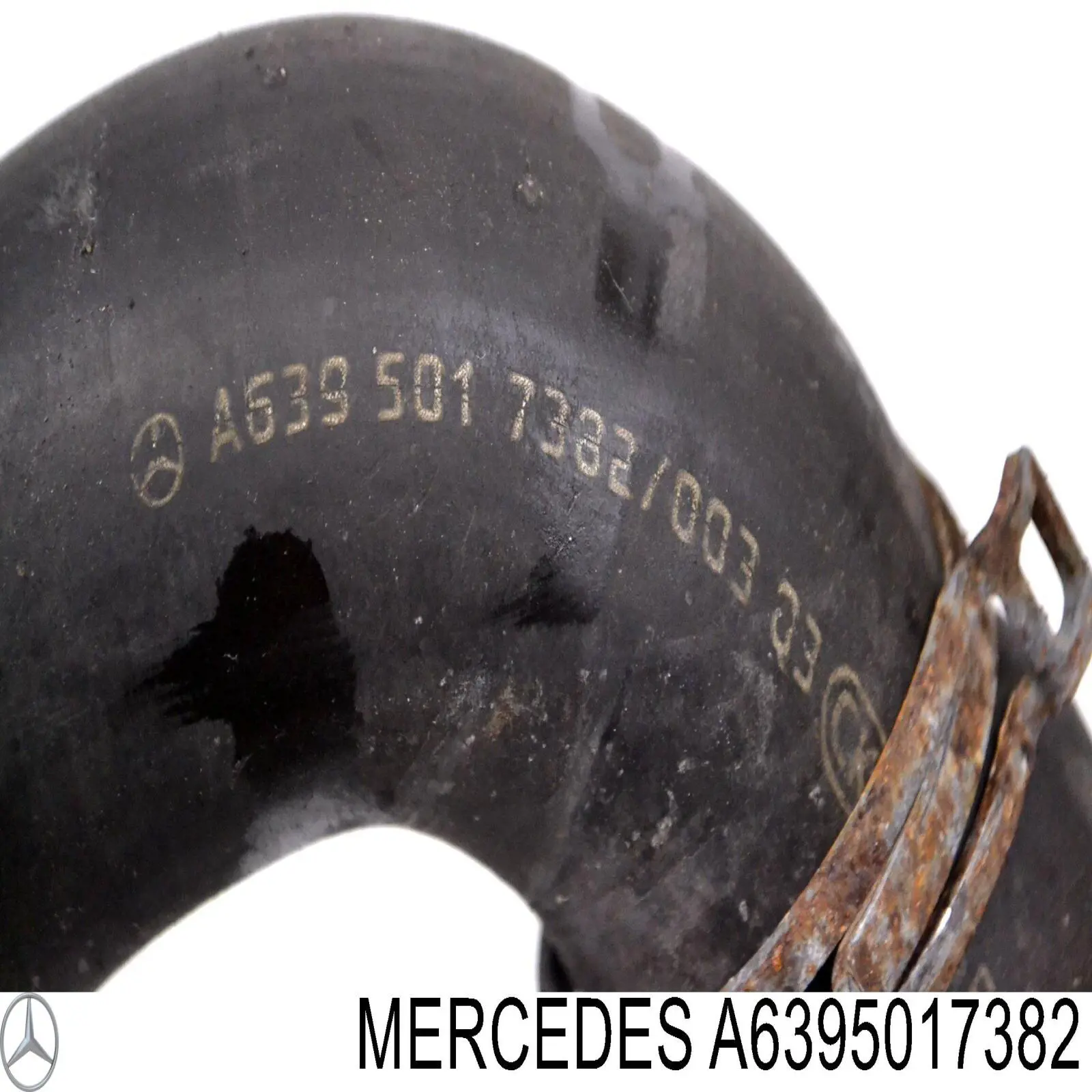 A6395017382 Mercedes Mangueira (cano derivado) do radiador de esfriamento superior