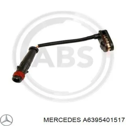 A6395401517 Mercedes Sensor traseiro de desgaste das sapatas do freio