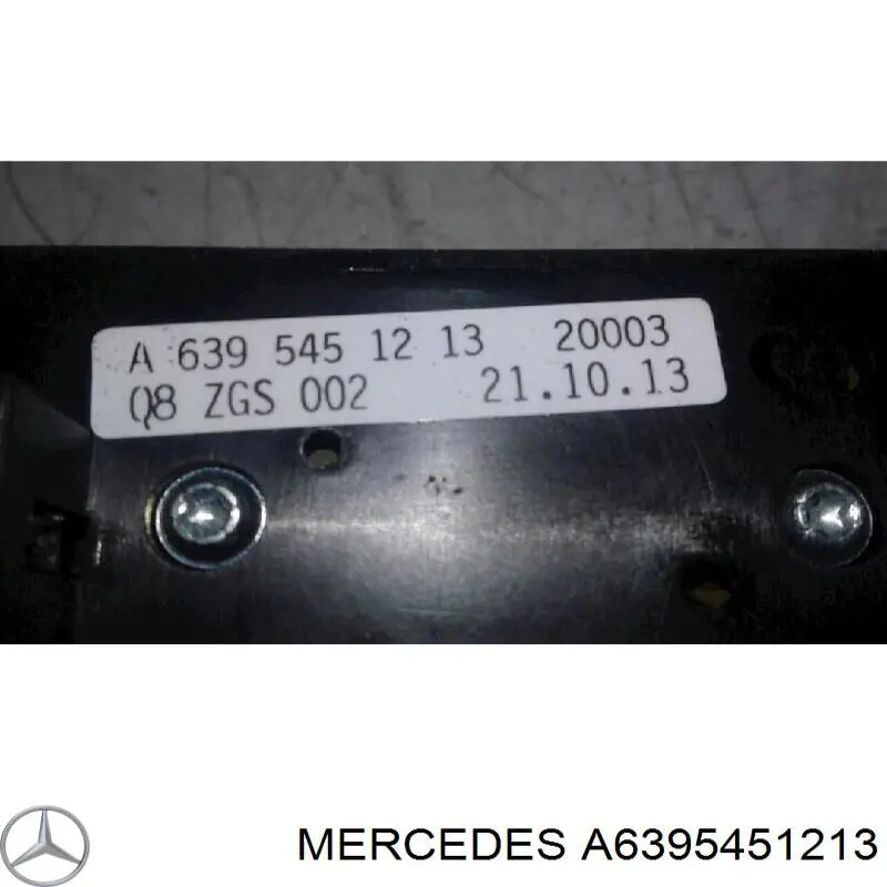 A6395451213 Mercedes Unidade de botões dianteira esquerda de controlo de elevador de vidro