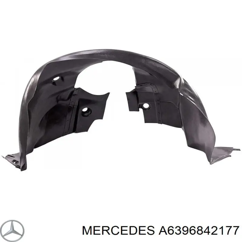 Guarda-barras direito do pára-lama dianteiro Mercedes A6396842177 preço, a partir de 42,57 USD