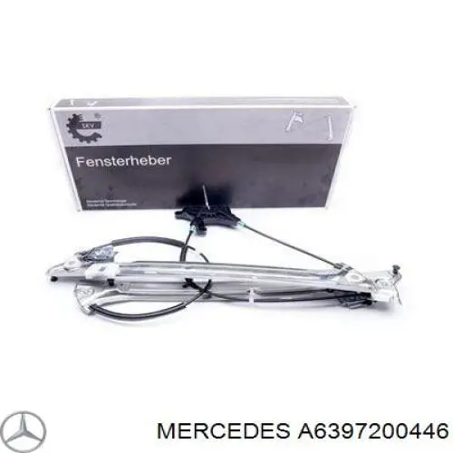 A6397200446 Mercedes Mecanismo de acionamento de vidro da porta dianteira esquerda