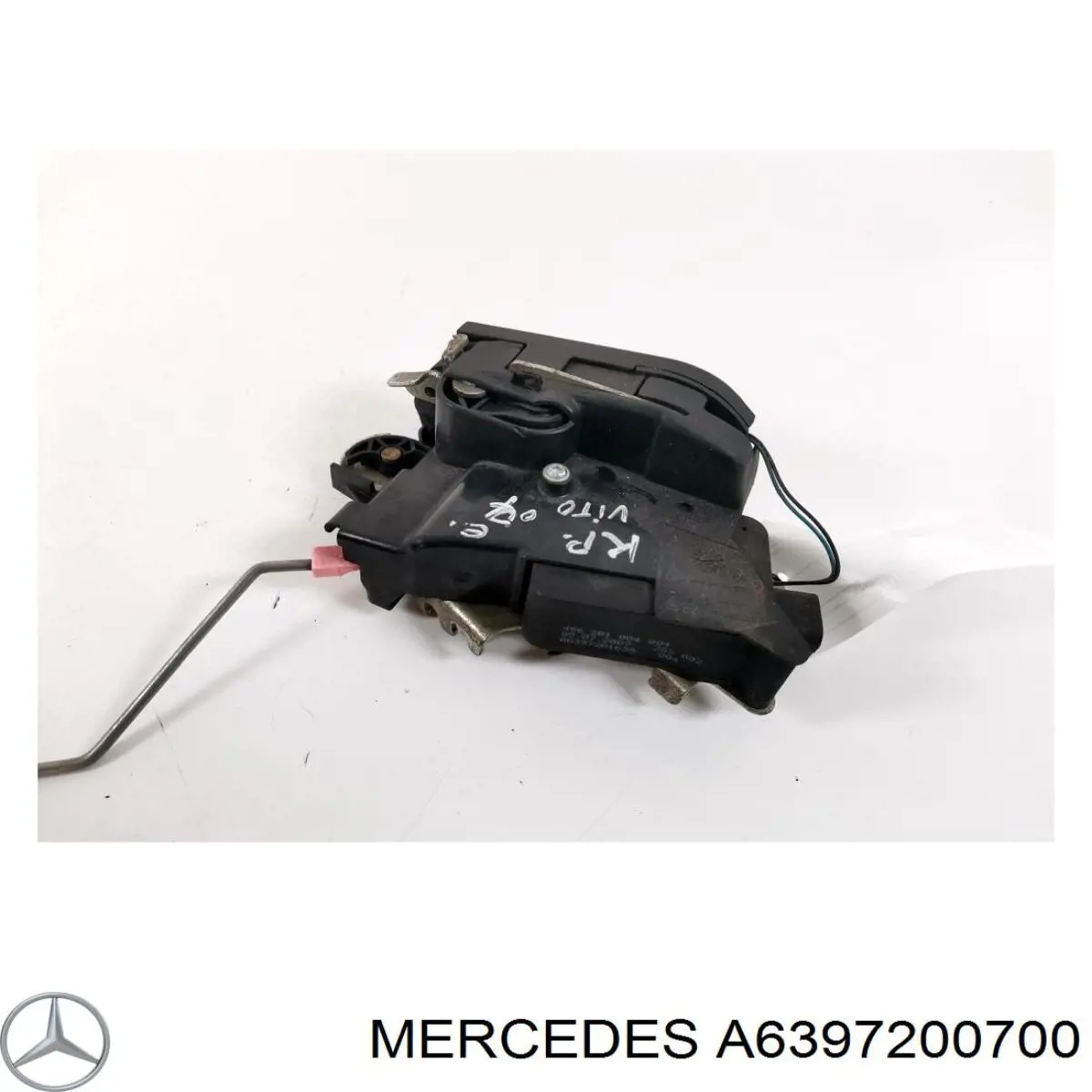 6397201635 Mercedes Fecho da porta dianteira esquerda