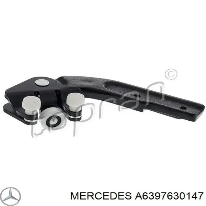 A6397630147 Mercedes Rolo direito inferior da porta lateral (deslizante)