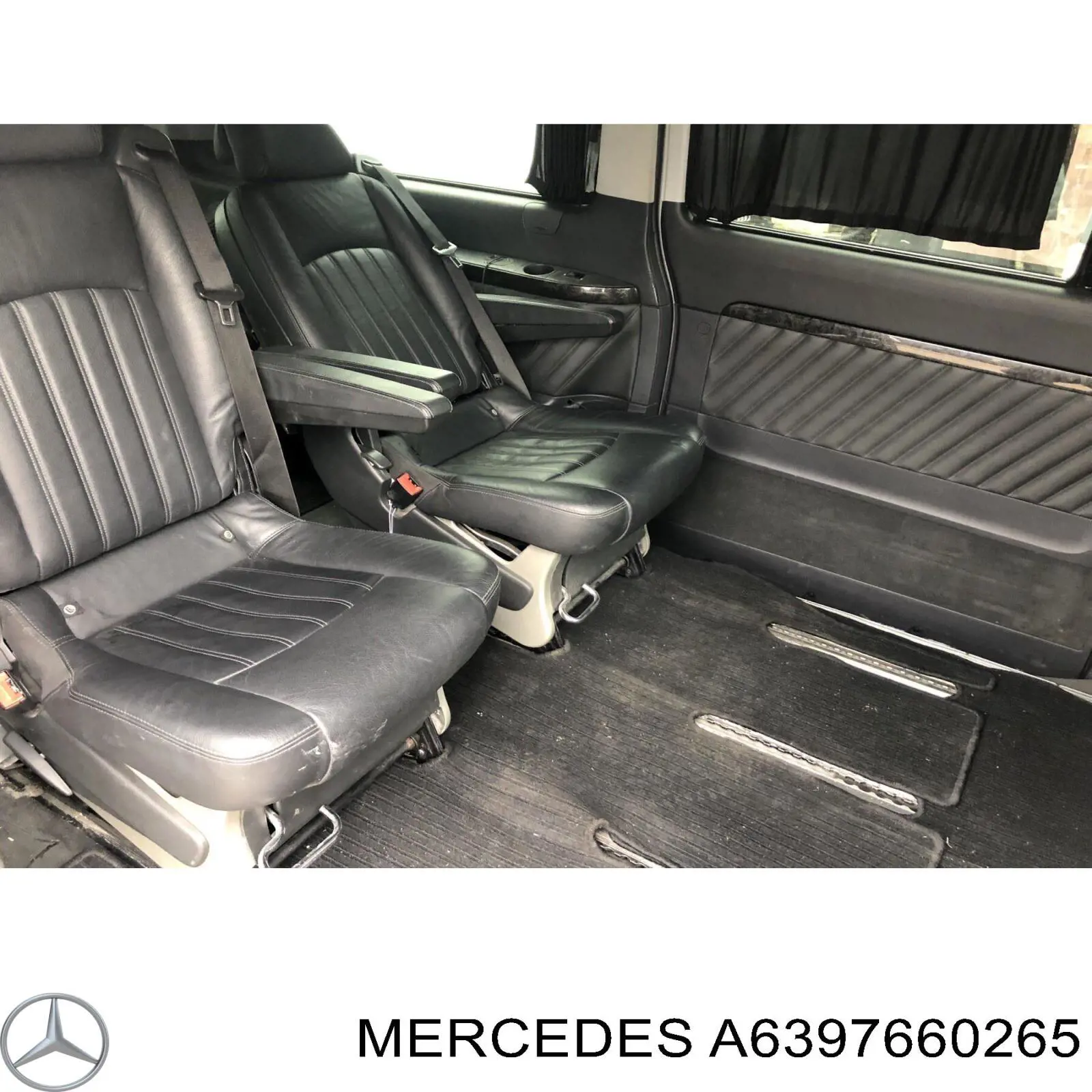 A6397660265 Mercedes Limitador da porta deslizante, na carroçaria inferior