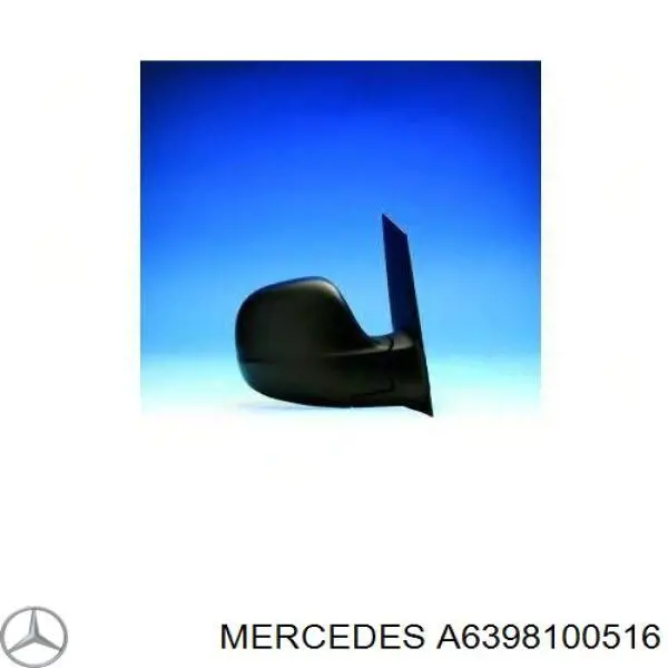 Compre A6398100516 Mercedes Espelho de retrovisão esquerdo