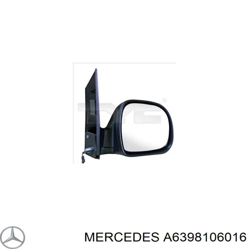 A6398106016 Mercedes Espelho de retrovisão direito