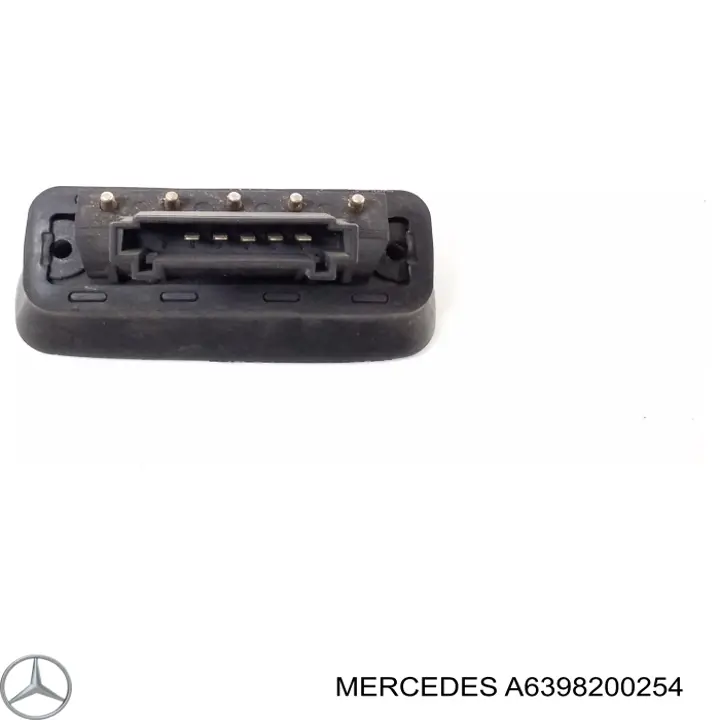 A6398200254 Mercedes Sensor de fechamento de portas (interruptor de fim de carreira), na porta deslizante