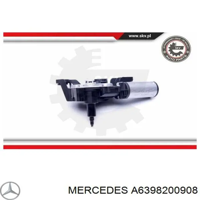 Motor de limpador pára-brisas de vidro traseiro Mercedes A6398200908 preço, a partir de 93,25 USD