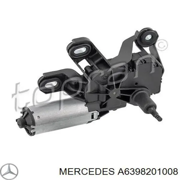 A6398201008 Mercedes Motor de limpador pára-brisas de vidro traseiro