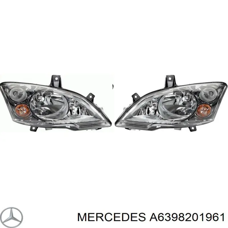 Luz direita Mercedes A6398201961 preço, a partir de 207,60 USD