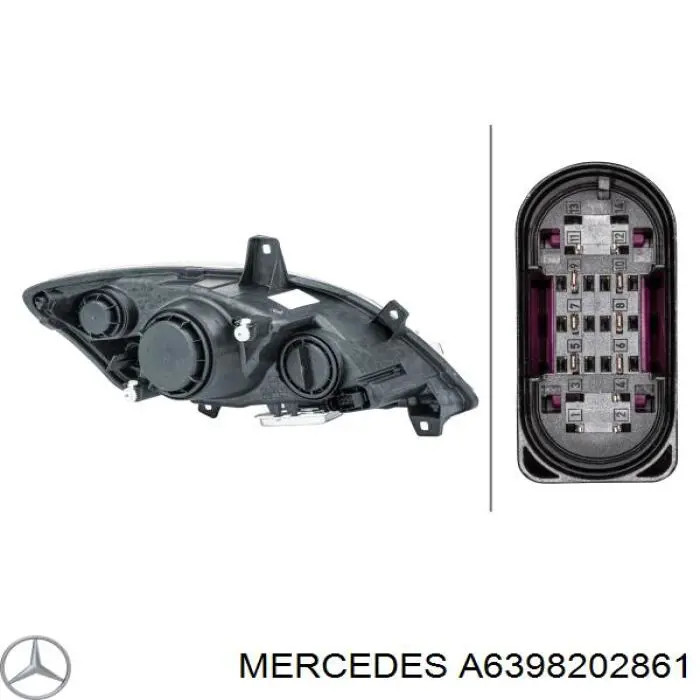 Luz esquerda Mercedes A6398202861 preço, a partir de 504,52 USD