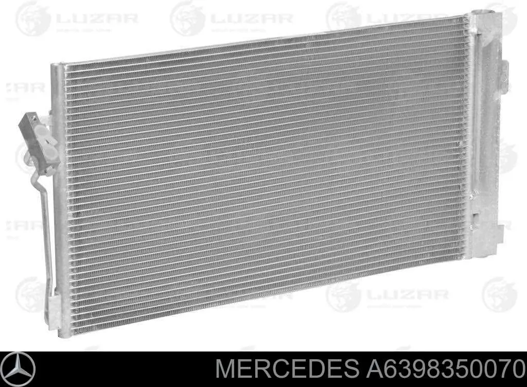 A6398350070 Mercedes Radiador de aparelho de ar condicionado
