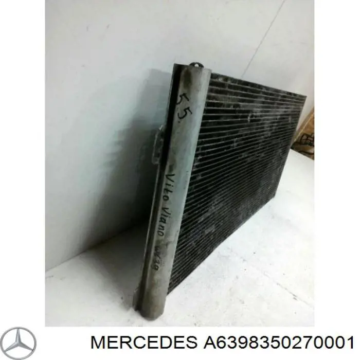 A6398350270001 Mercedes Radiador de aparelho de ar condicionado