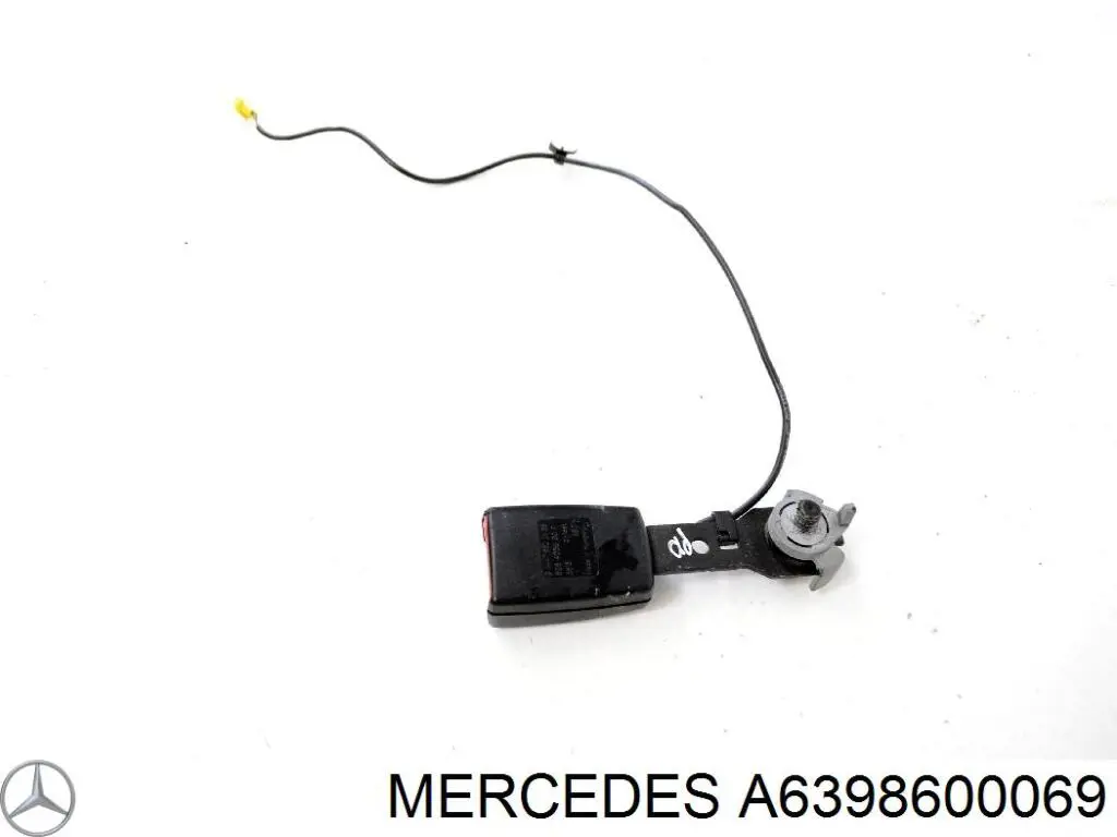 Barra (fecho) de fixação da correia de segurança dianteira esquerda Mercedes A6398600069 preço, a partir de 76,51 USD