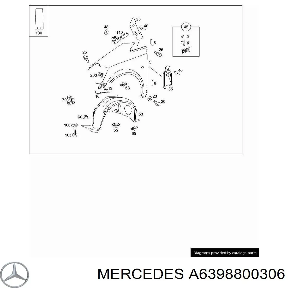  Mercedes A6398800700