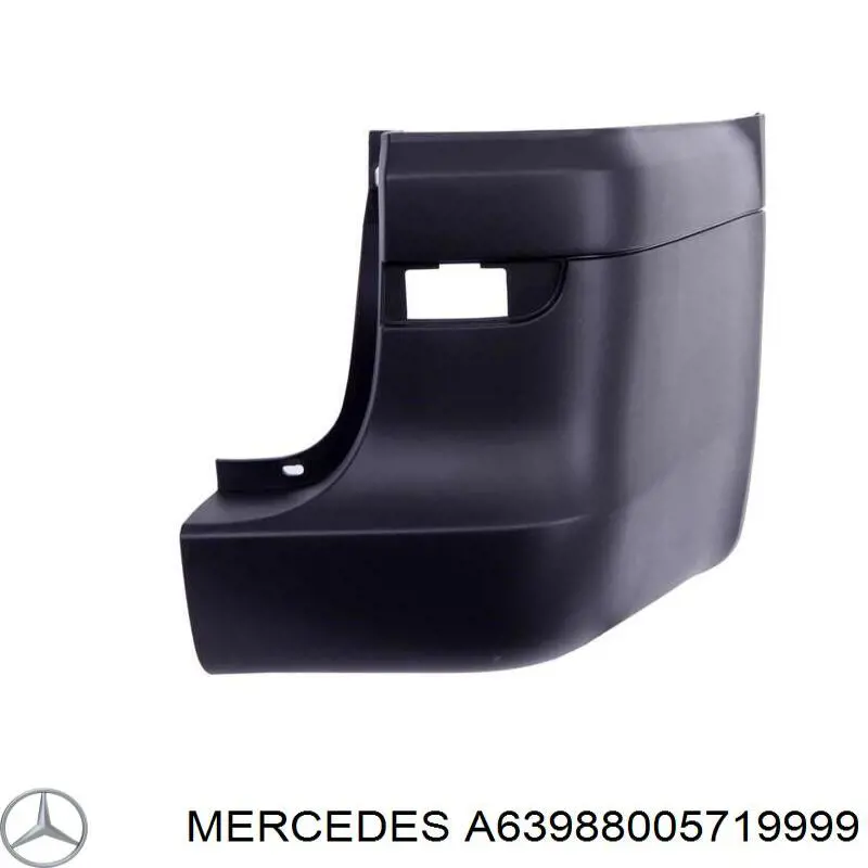 A63988005719999 Mercedes Pára-choque traseiro