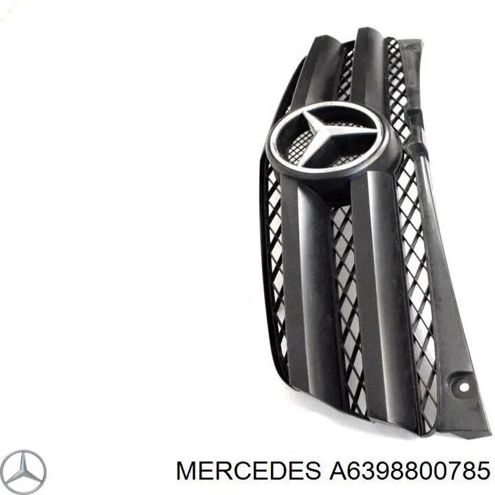 A63988007859051 Mercedes Grelha do radiador