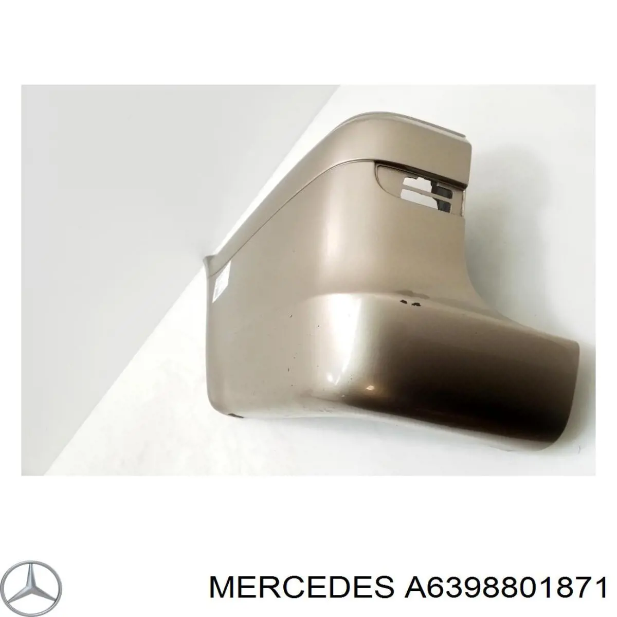 A6398801871 Mercedes Pára-choque traseiro, parte esquerda