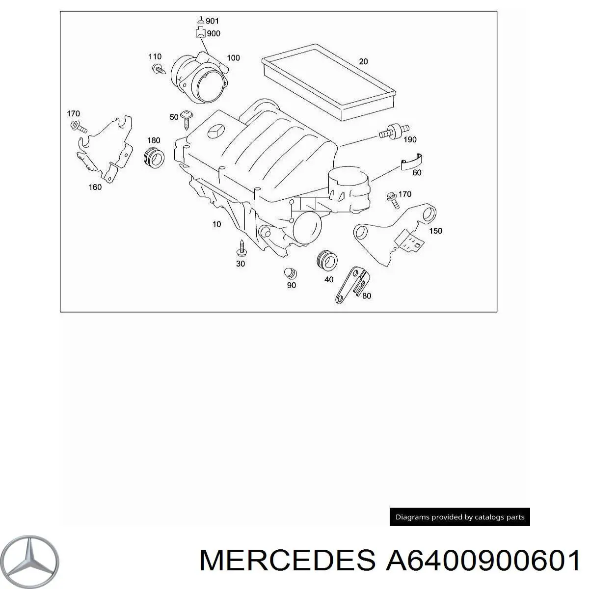 Caixa de filtro de ar Mercedes B  W245