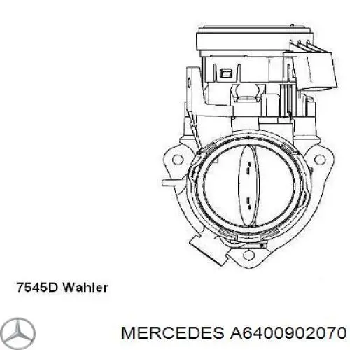 Válvula de borboleta montada Mercedes A6400902070 preço, a partir de 337,95 USD