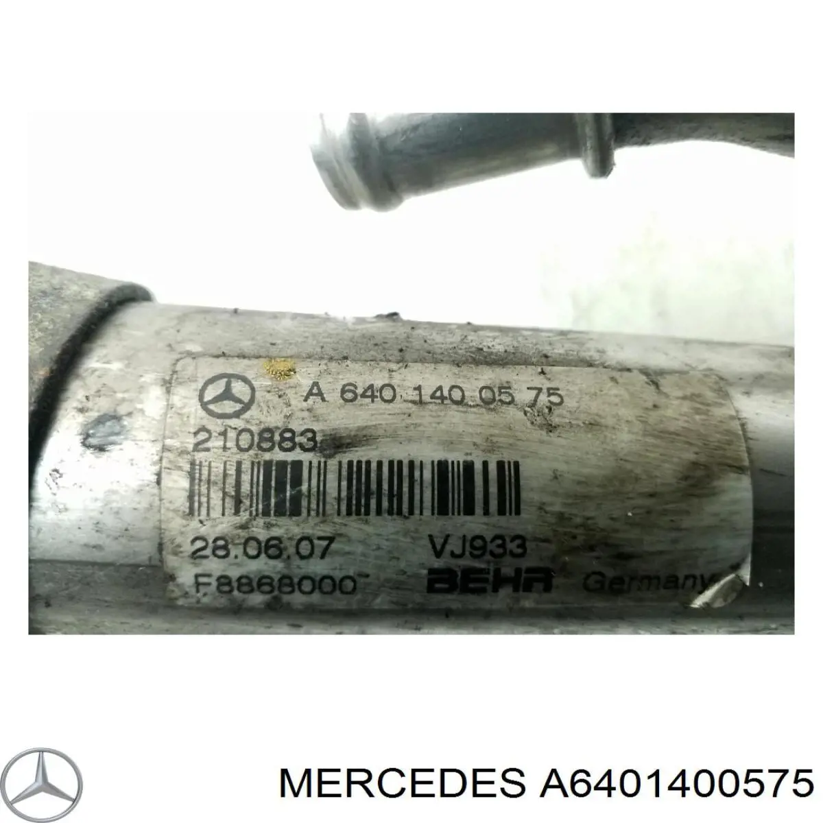 Radiador do sistema EGR de recirculação dos gases de escape Mercedes 6401400575 preço, a partir de 66,40 USD