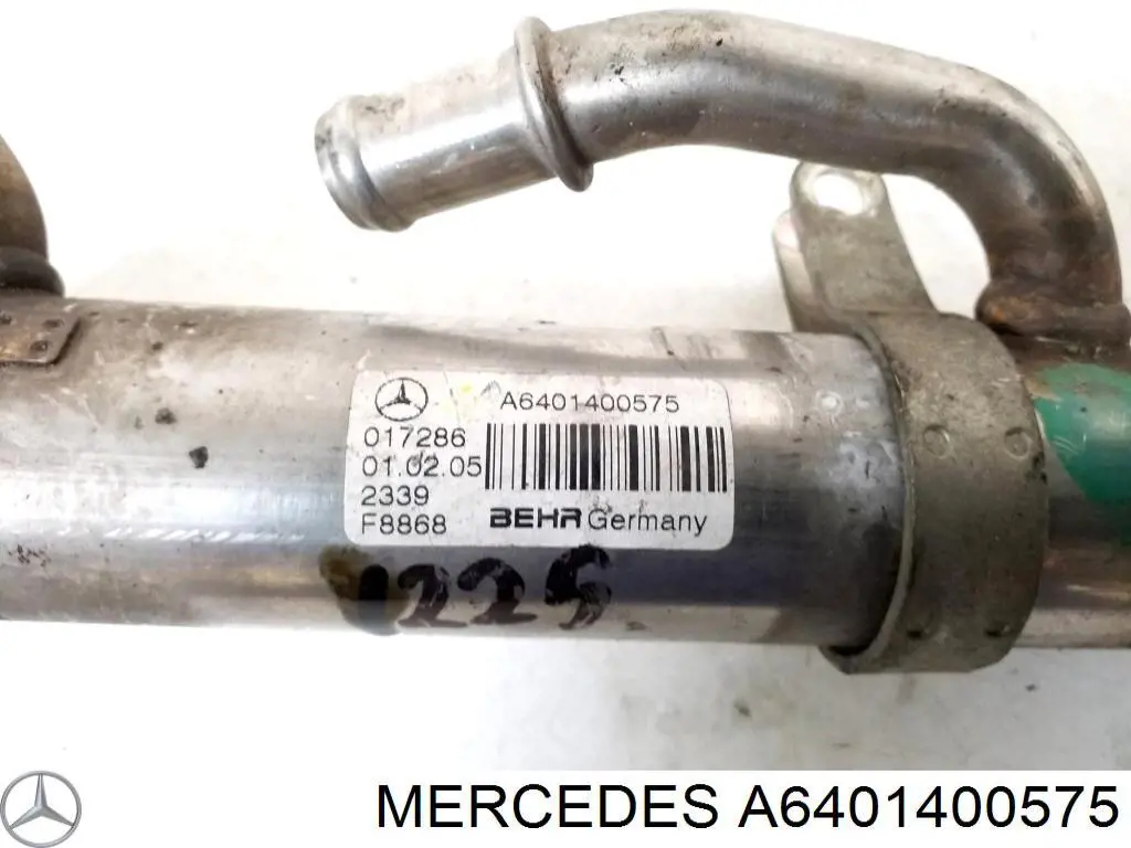 6401400575 Mercedes Radiador do sistema EGR de recirculação dos gases de escape