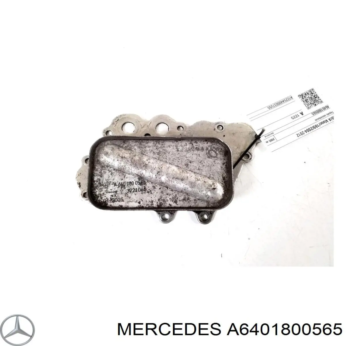 A6401800565 Mercedes Radiador de óleo (frigorífico), debaixo de filtro
