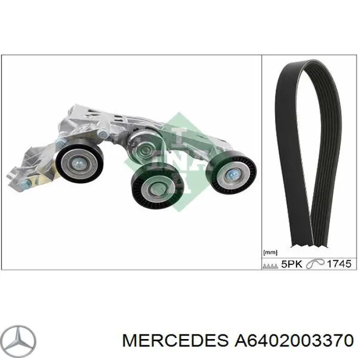 Compre A6402003370 Mercedes Reguladora de tensão da correia de transmissão