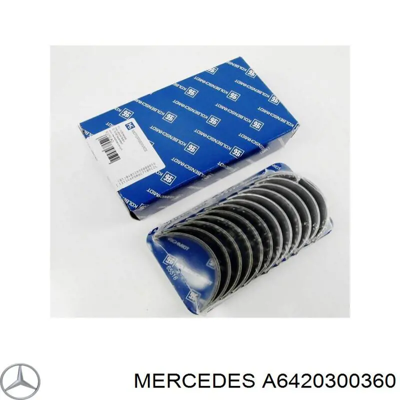 A6420300360 Mercedes Folhas inseridas de cambota de biela, kit, padrão (STD)