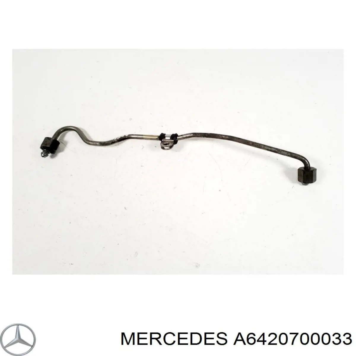 A6420700033 Mercedes Tubo de combustível, desde a Bomba de Combustível de Pressão Alta até a sonda de combustível