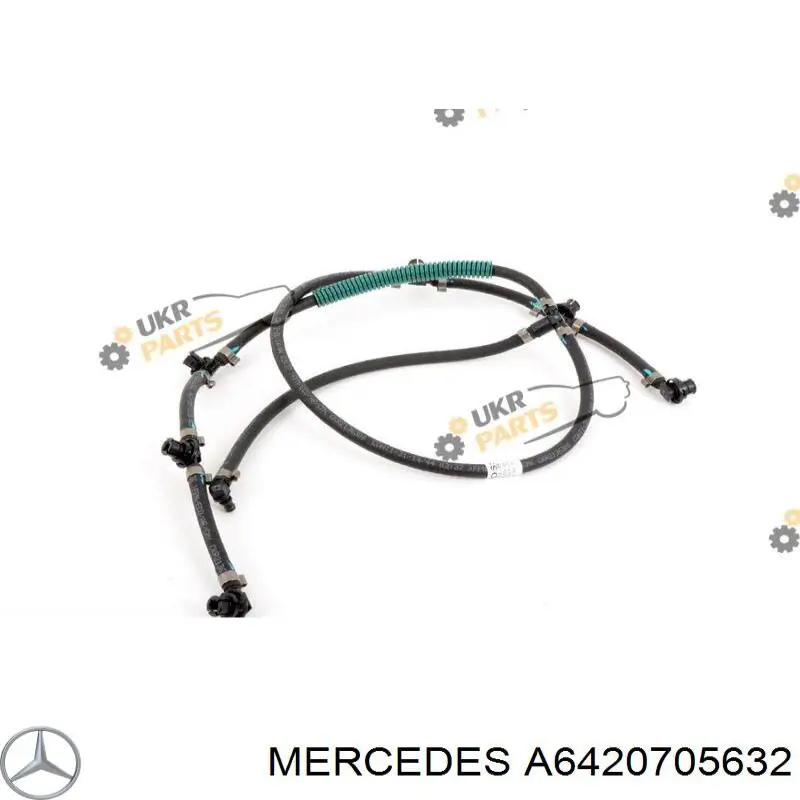 A6420705632 Mercedes Tubo de combustível, inverso desde os injetores