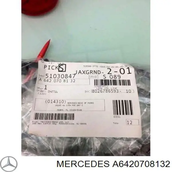 A6420708132 Mercedes Tubo de combustível, inverso desde os injetores