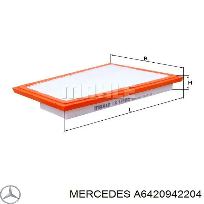 Compre A6420942204 Mercedes Filtro de ar