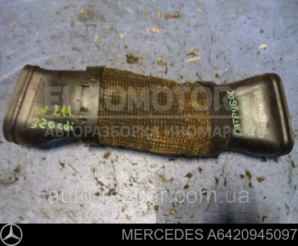 A6420945097 Mercedes Cano derivado de ar, entrada de filtro de ar