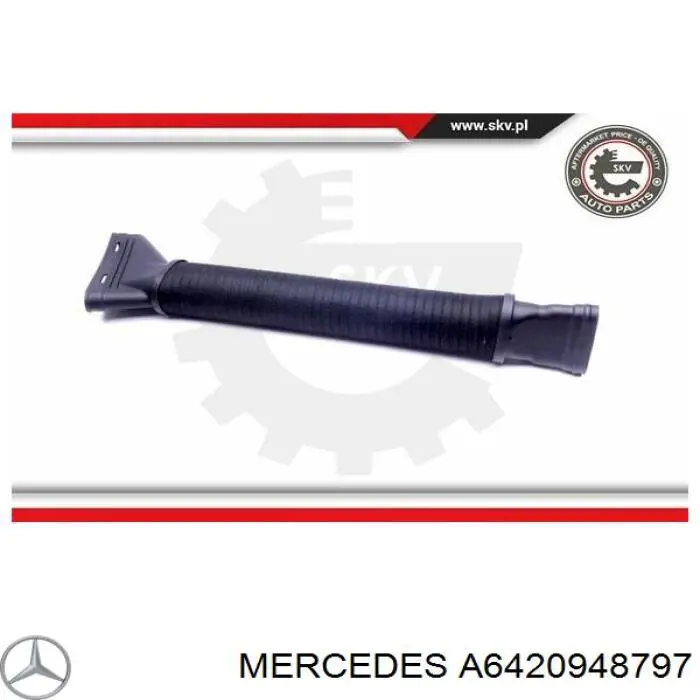 Tomada de ar de filtro de ar Mercedes A6420948797 preço, a partir de 35,78 USD