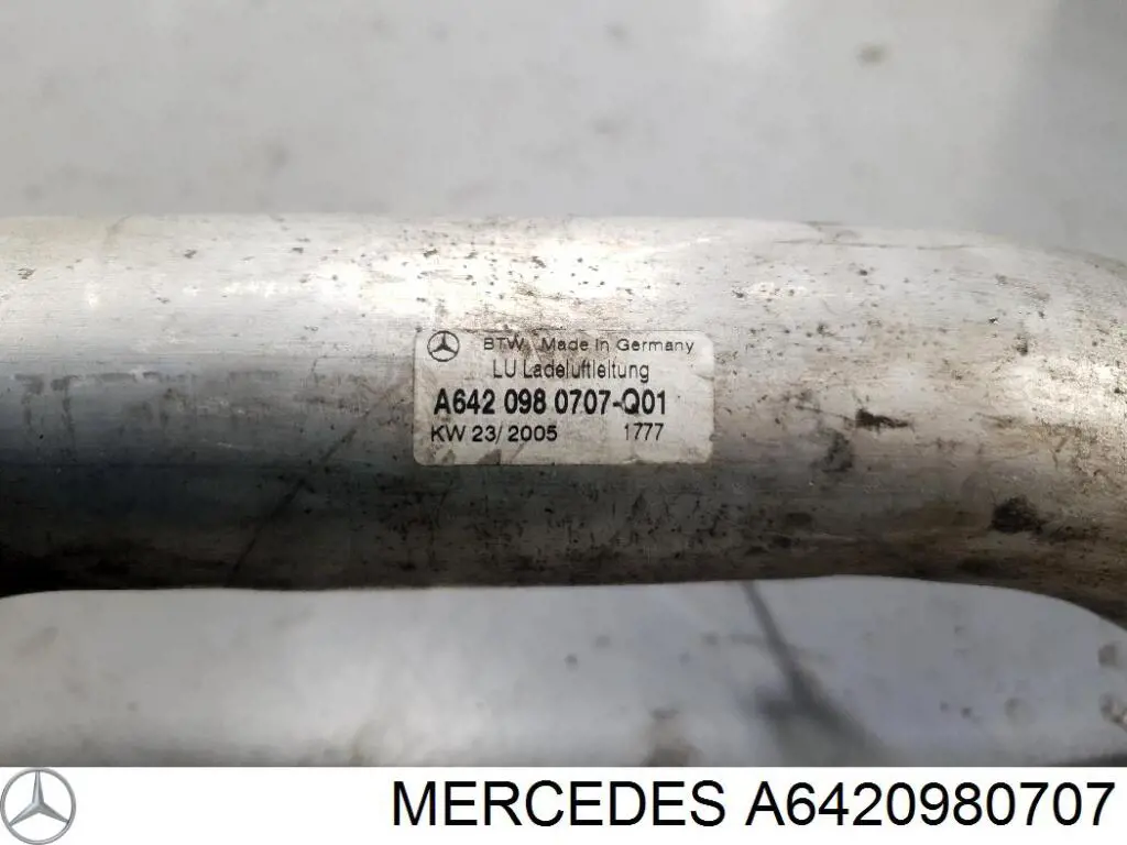 Compre A6420980707 Mercedes Cano derivado de ar, entrada na turbina (supercompressão)