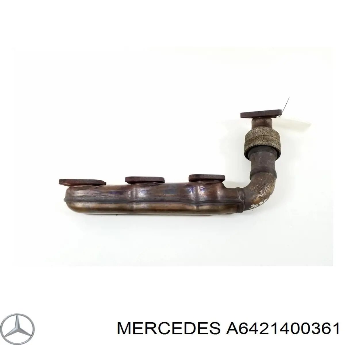 A6421400361 Mercedes Tubo coletor de escape esquerdo