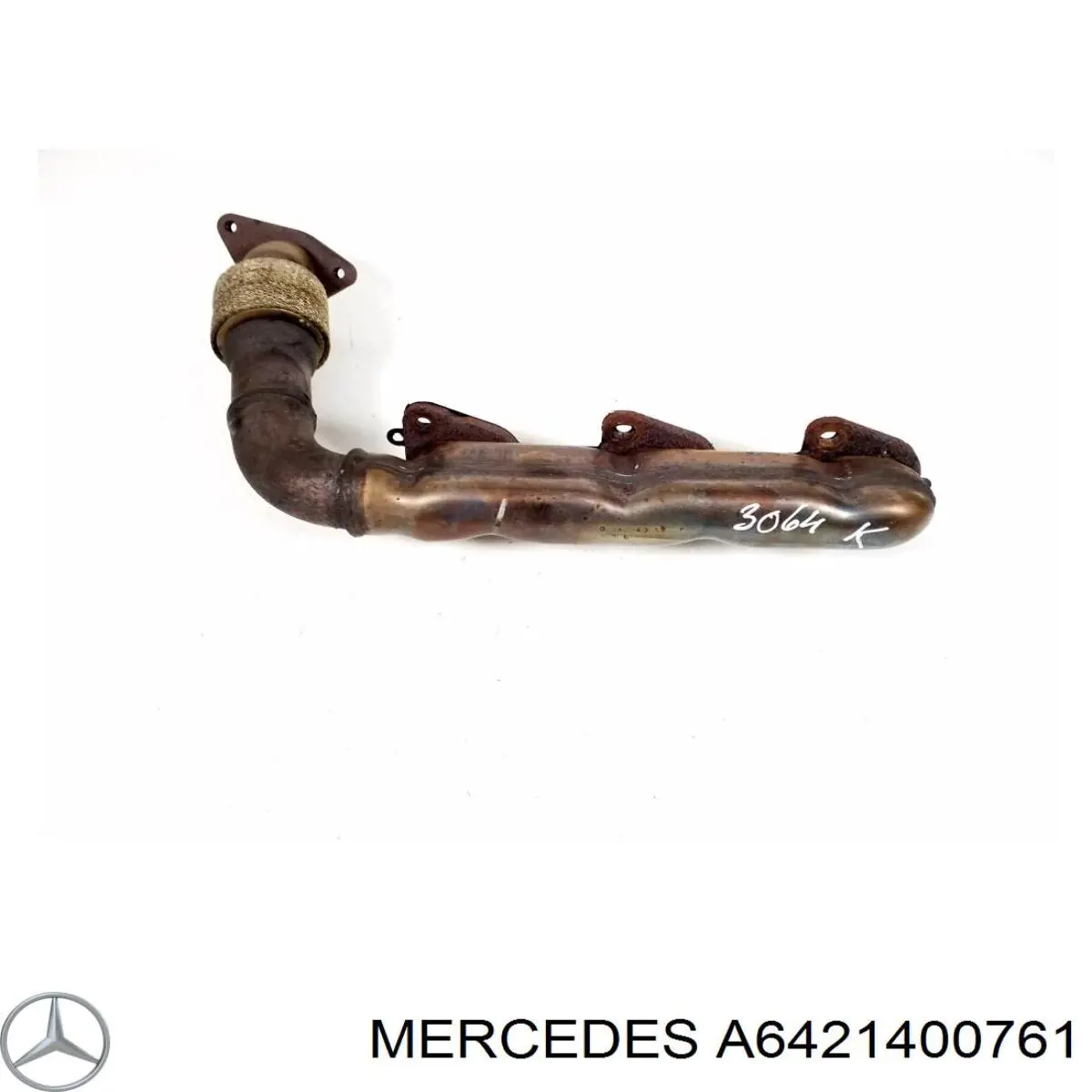A6421400761 Mercedes Tubo coletor de escape esquerdo