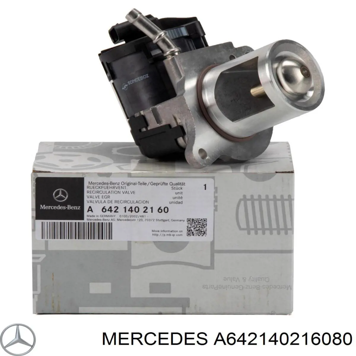 A642140216080 Mercedes Válvula EGR de recirculação dos gases