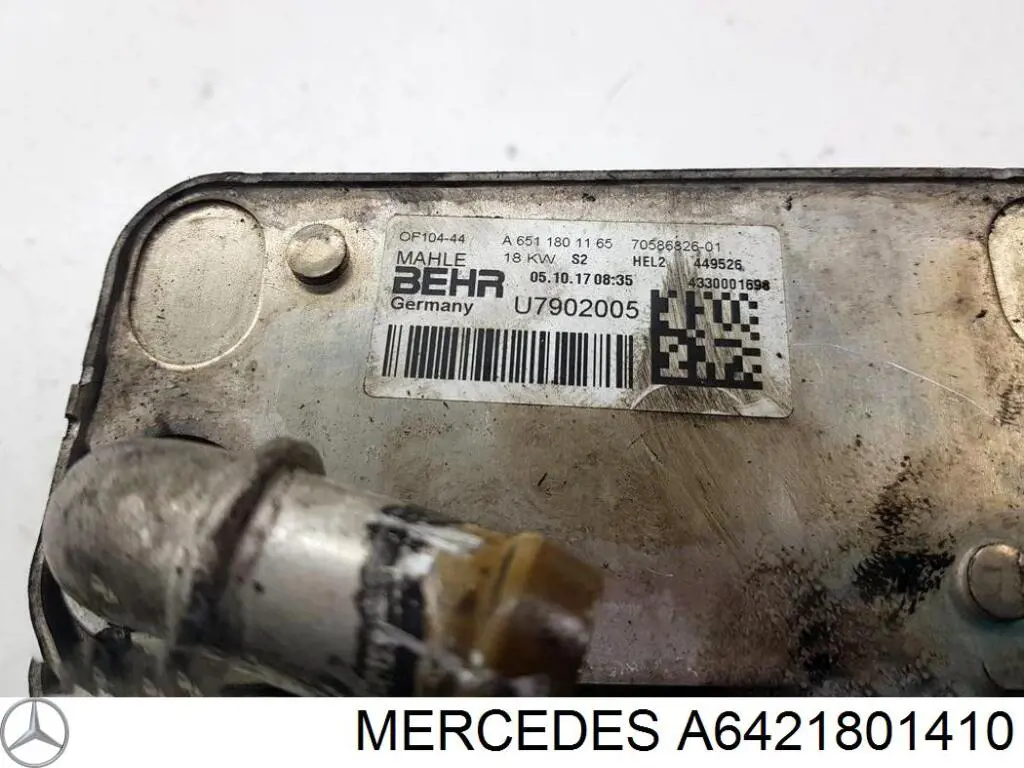 A6421801410 Mercedes Caixa do filtro de óleo