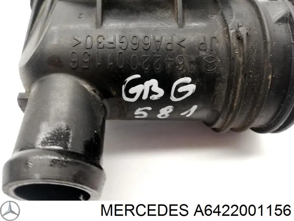 A6422001156 Mercedes Flange do sistema de esfriamento (união em T)