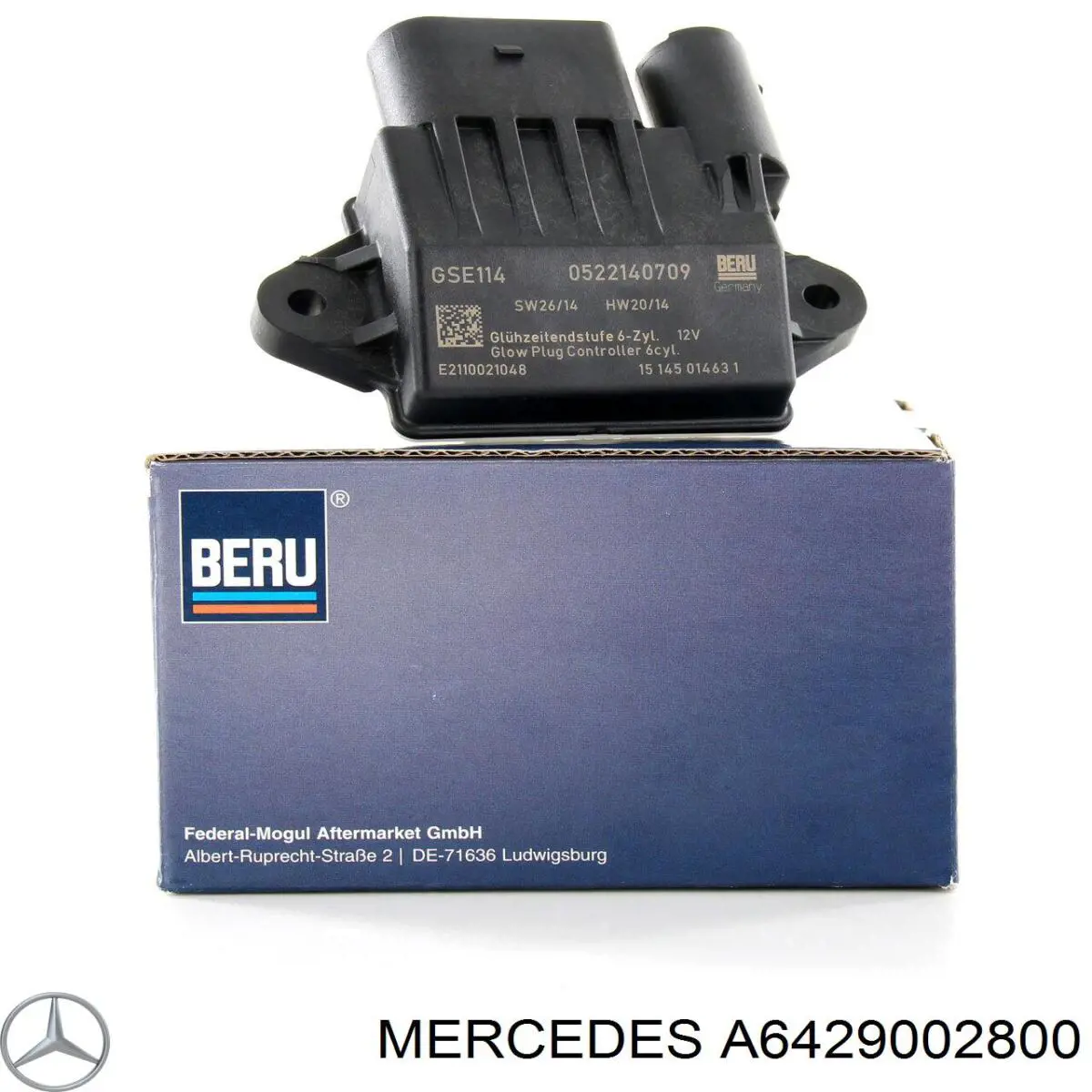 Relê das velas de incandescência Mercedes A6429002800 preço, a partir de 243,15 USD