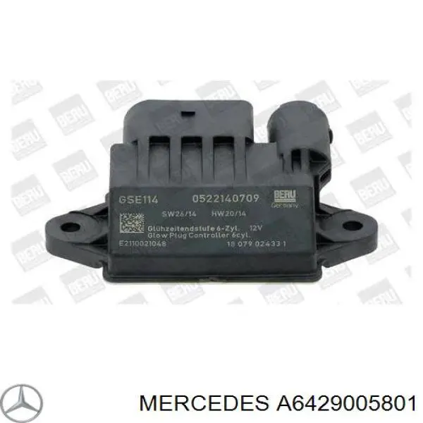 Relê das velas de incandescência Mercedes A6429005801 preço, a partir de 243,15 USD