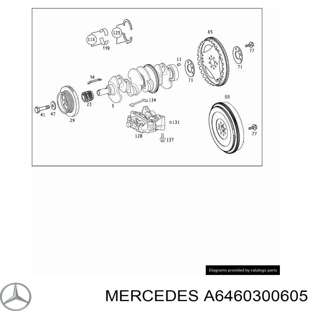 Compre A6460300605 Mercedes Volante de motor