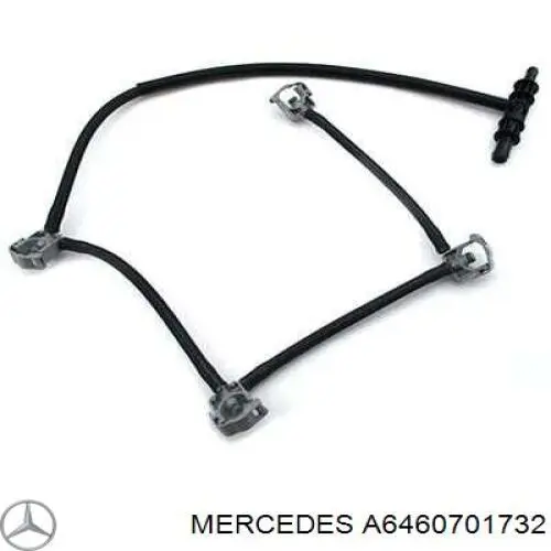 Compre 646070213264 Mercedes Tubo de combustível, inverso desde os injetores
