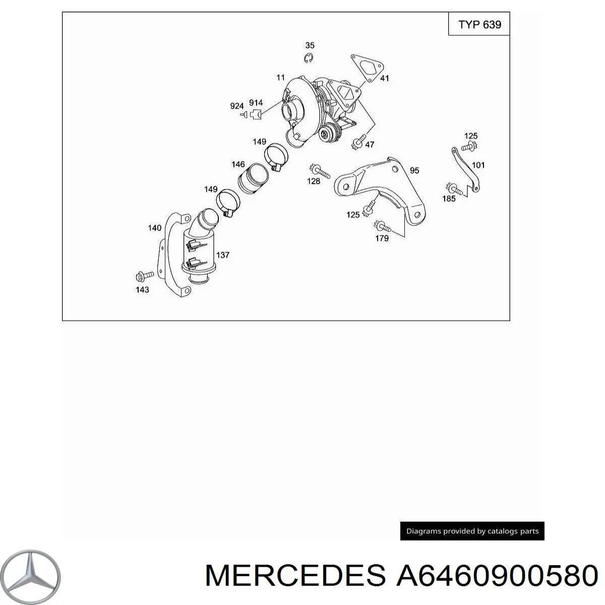A6460900580 Mercedes Turbina